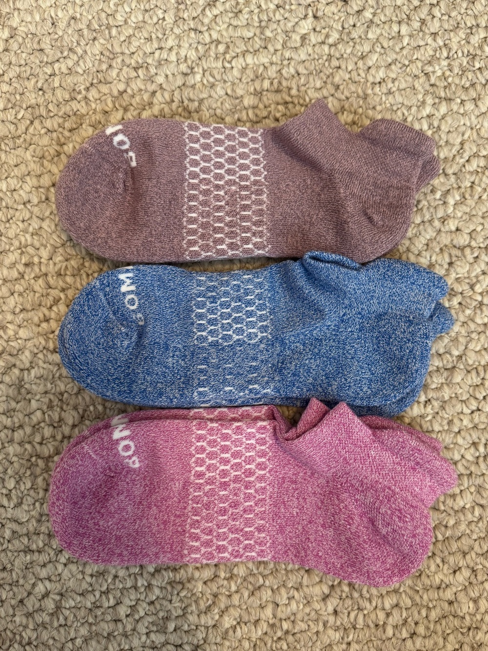 NWOT Bombas Women’s Performance Ankle Socks - Set of 3